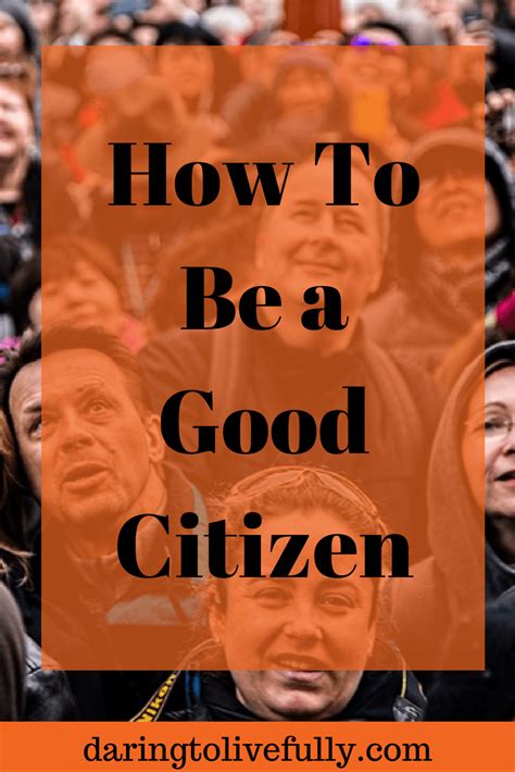 How to show good citizenship