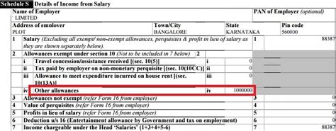 How to show gratuity in itr