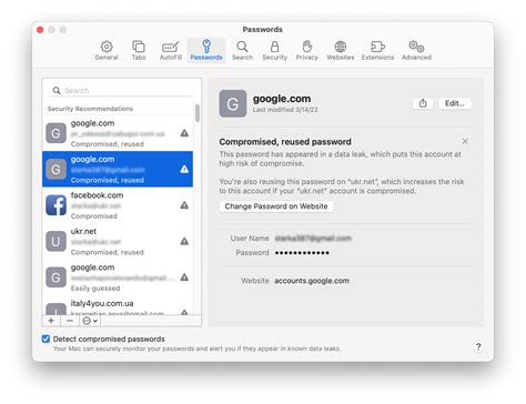 How to show passwords in safari
