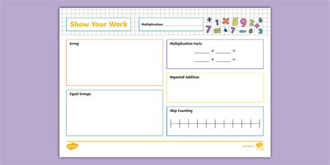 How to show your work in multiplication