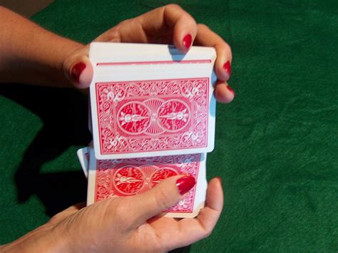 How to shuffle a card. A shuffling technique especially popular in poker games, washing the cards is usually done before the riffle shuffle. It will happen after the end of the hand as the dealer collects all the cards from the … 