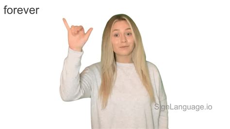 How to sign forever in asl