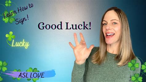 How to sign good luck in asl