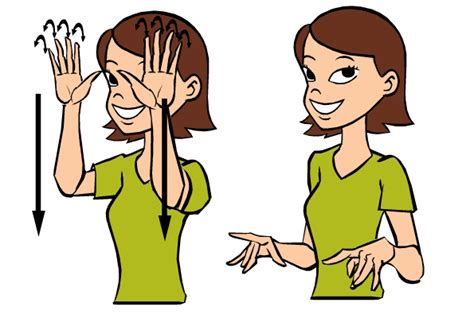 How to sign snow in asl