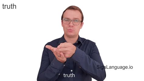 How to sign truth in asl