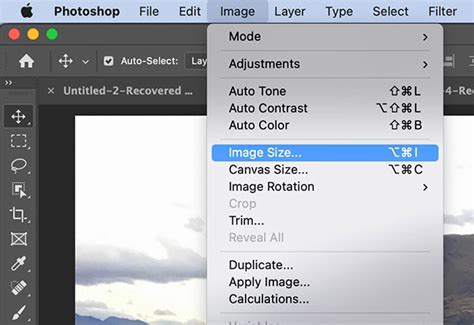 How to size images in photoshop