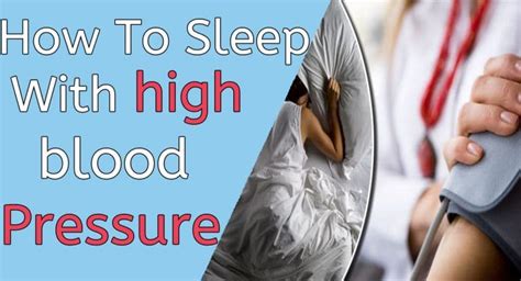 How to sleep in high blood pressure