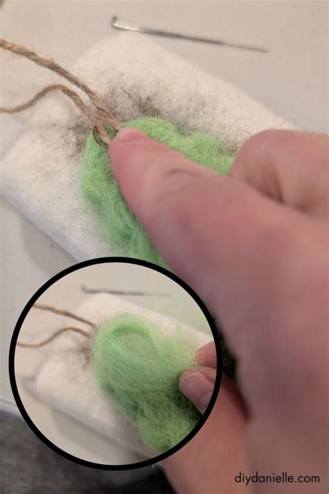 How to smooth needle felted objects.  When felted in thin layers, this fibre creat...