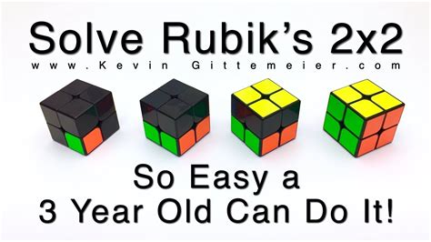 How to solve a 2x2 Rubiks Cube Easiest Tutorial Only 2 algorithms