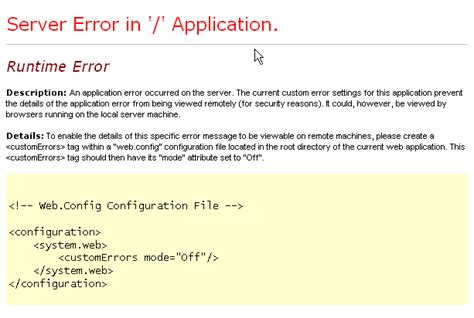 How to solve error in application
