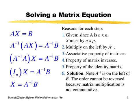 How to solve for x in matrices
