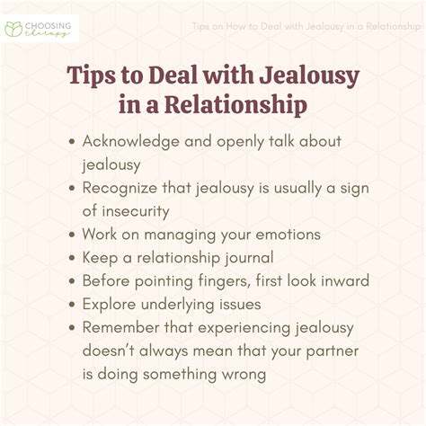 How to solve jealousy in a relationship