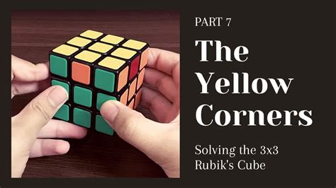 How to solve the yellow corners - Math Study