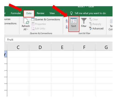 How to sort horizontally in excel