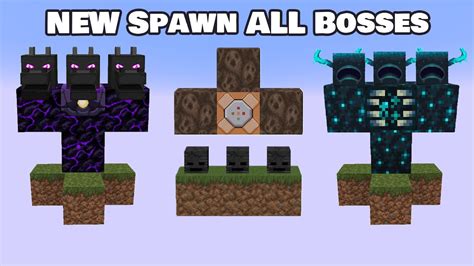 How to spawn all bosses in minecraft