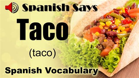 How to spell taco in spanish