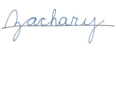How to spell zachary in english