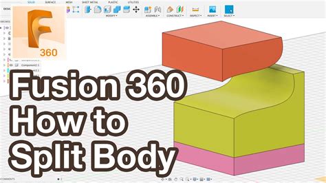 How to split a body in fusion 360 ? Tutorial AutoCAD