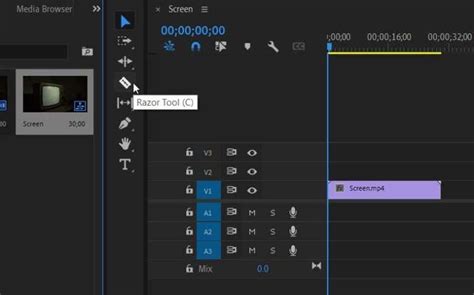 How to split clip in premiere pro