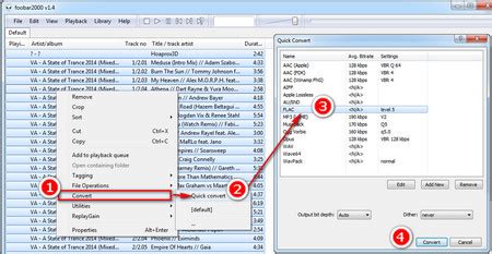 How to split large files with foobar2000 on Windows