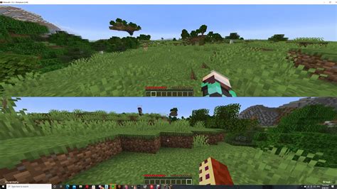 How to split screen minecraft