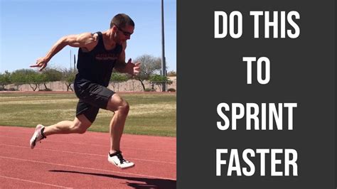 How to sprint faster. 