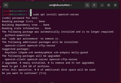 How to ssh in ubuntu