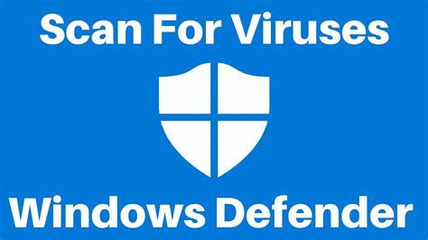 How to start a scan for viruses or malware in Microsoft Defender ...