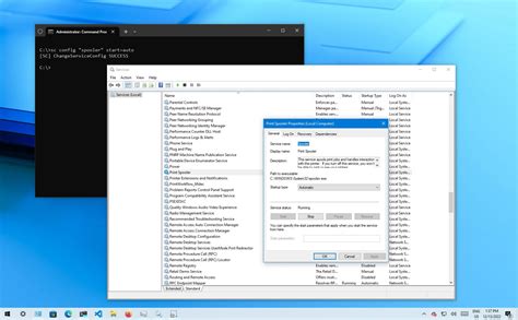 How to start a service in windows