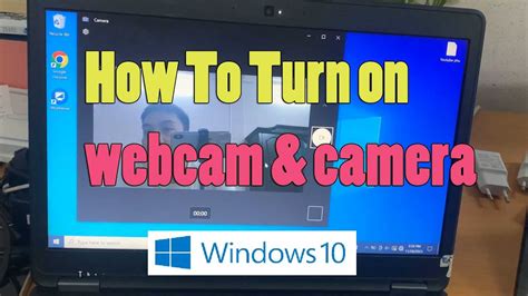 How to start a webcam in laptop