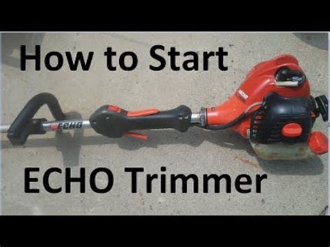  11 Reasons Your ECHO String Trimmer Starts Then Dies. 1. Incorrect Choke Setting. You will find a choke lever on your ECHO string trimmer. This lever is used to engage the choke to restrict airflow. Less air and more fuel are required to start a cold engine so the choke must be placed in the on/closed position. . 