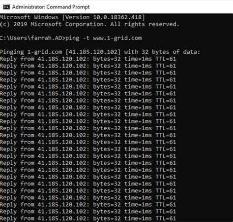 How to start continuous ping in cmd.  If you open a command prompt in Windows...