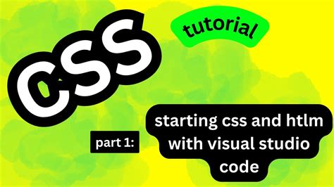 How to start css code in html