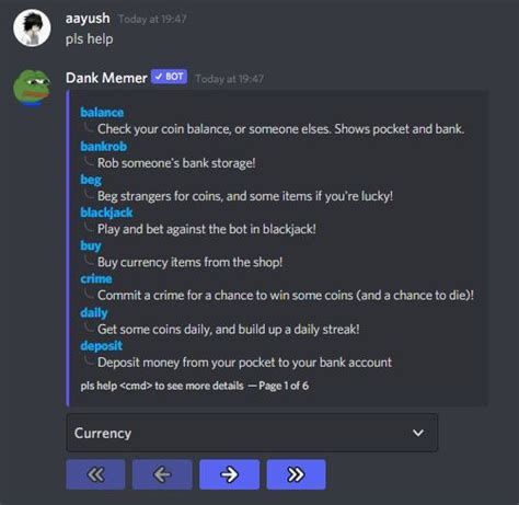 How to start dank memer.  Help/Start is a sub-command of /help.  You need the ...