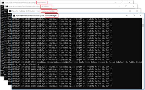 How to start hadoop in windows