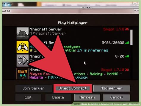 How to start minecraft server with hamachi