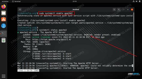 How to start service in ubuntu