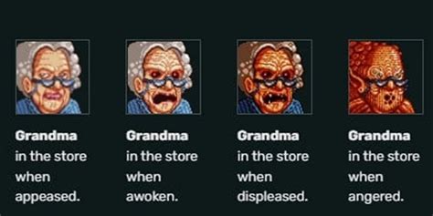 Background changes during Grandmapocalypse [] The initial, plain background of the game starts to change to images of grandma as you collect more cookies. After accumulating 1,000,000 cookies, the plain background is replaced with repeated, shaking pictures of her. The background begins to shake more violently as you get more cookies.. 