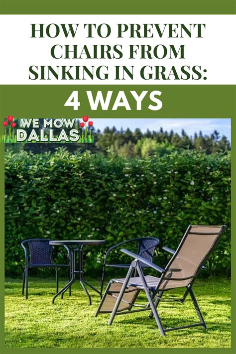 How to stop a chair from sinking