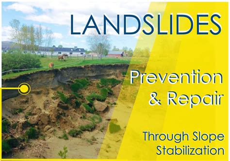 A landslide is defined as the movement of a mass of rock, debris, 