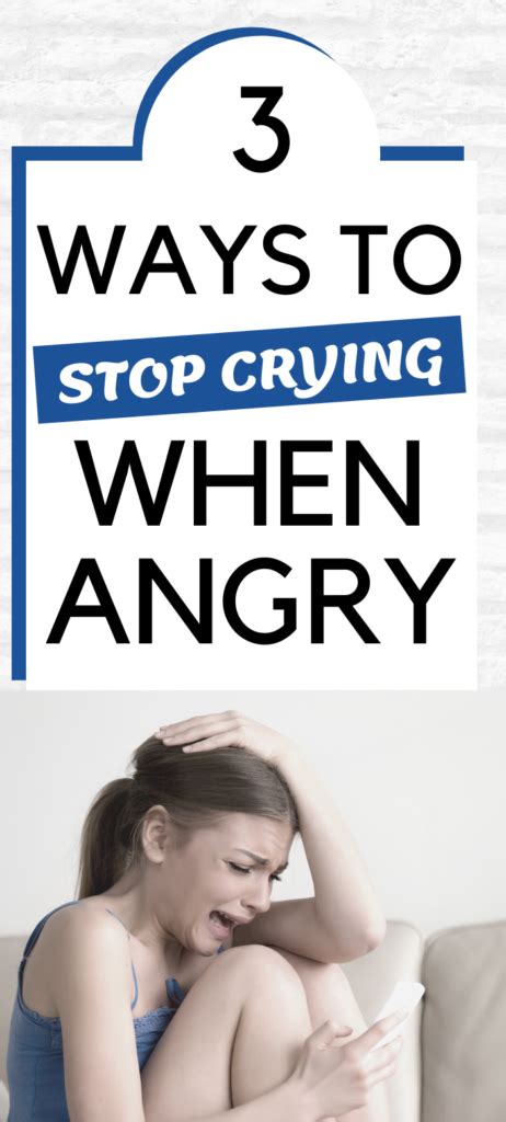 How to stop angry crying