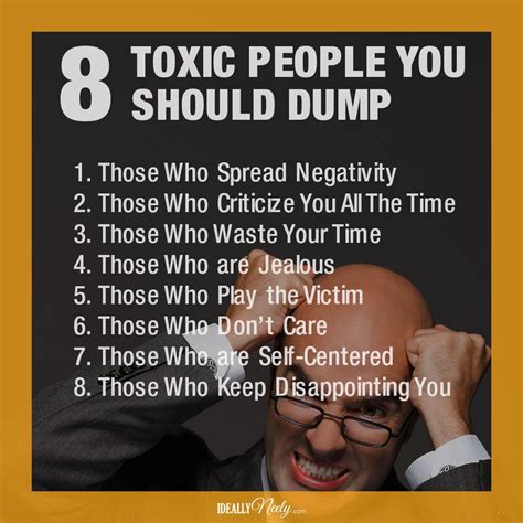 How to stop being toxic. 1. You blame others. Toxic people do not own up to their own mistakes. Instead, they often blame their actions on another person. When they are caught in the … 