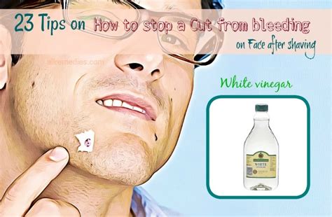 How to stop bleeding cut on face