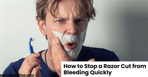 How to stop blood from razor cut