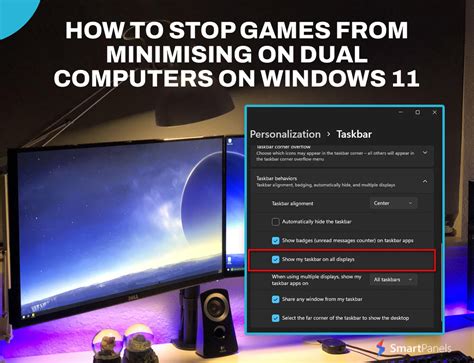 How to stop games minimizing dual monitors windows 11. .  ...