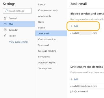 How to stop junk emails in hotmail