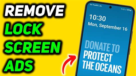 How to stop lock screen ads
