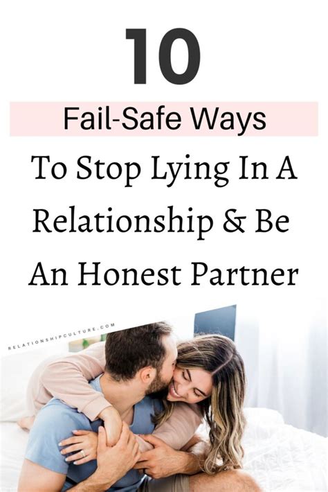 How to stop lying to your partner