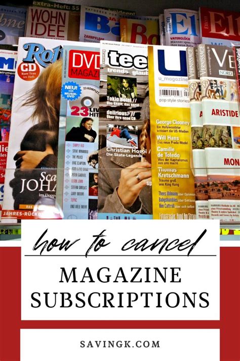 How to stop magazine subscriptions