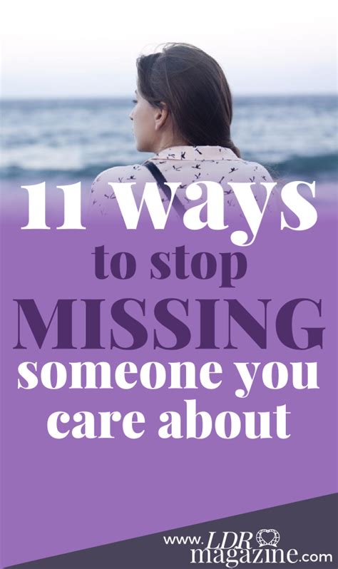 How to stop missing someone. “I Googled in succession, How to stop thinking about someone, and How to stop missing someone, and How to be so lonely you could eat your own arm. No matter what combination of glum post-break-up sentiments I typed in, the top hit … 